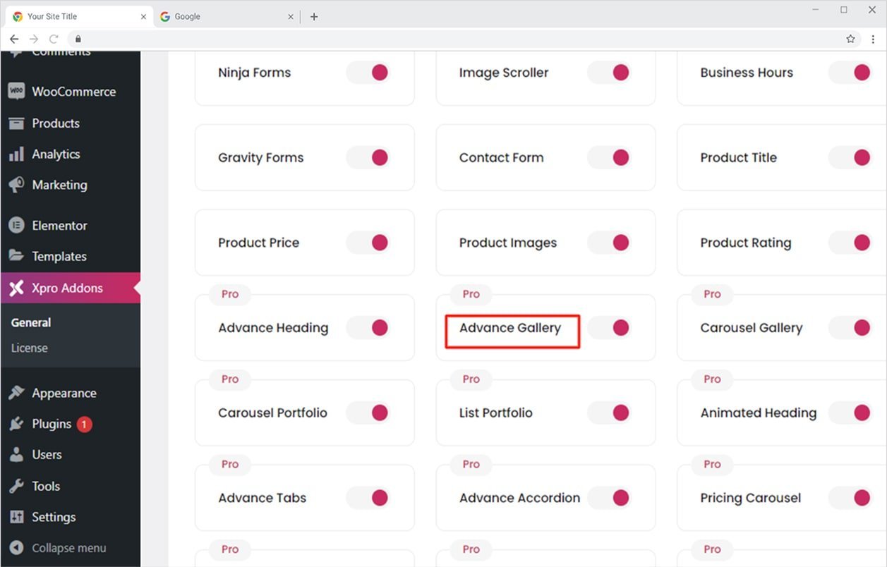 Advanced Gallery - Xpro Addons