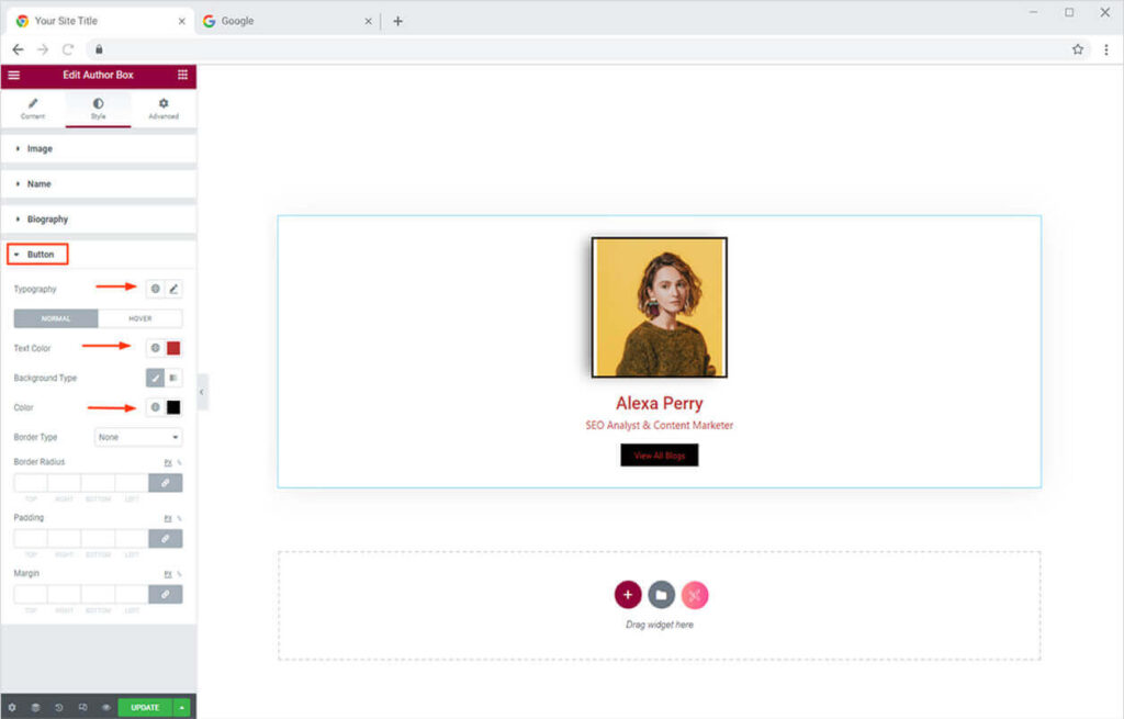 Author Box - Xpro Addons