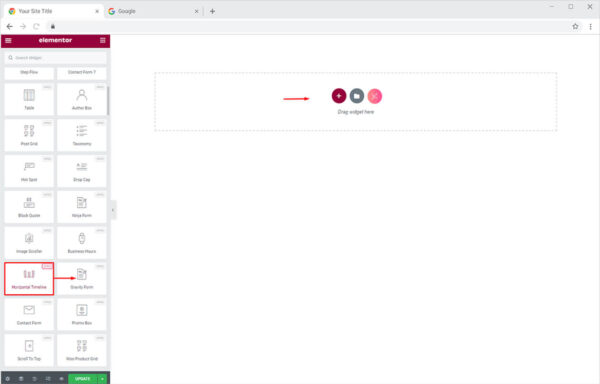 FREE Elementor Horizontal Timeline Widget - Doc