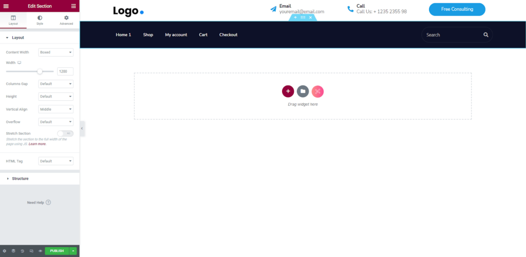 2 Quick Ways to Create a Custom Header in Elementor