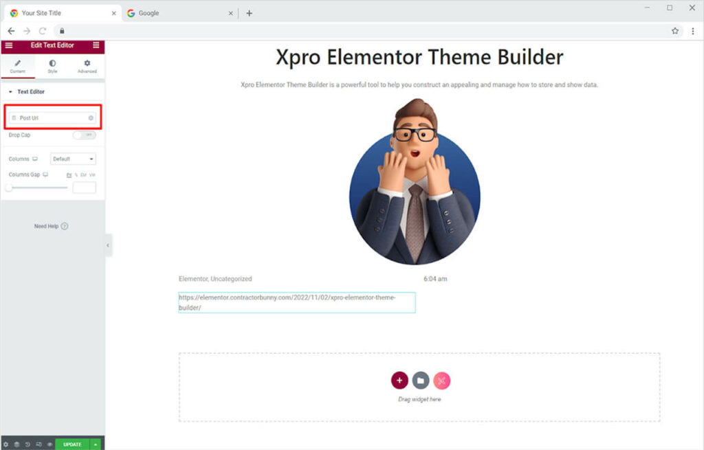 post dynamic tag feature for elementor