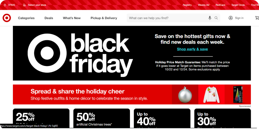 Target Black Friday Sale Image