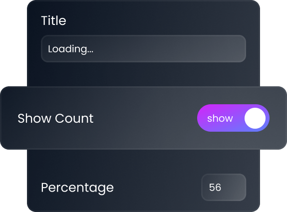 progress bar widget